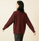 Thick Relaxed Pleated Turtleneck